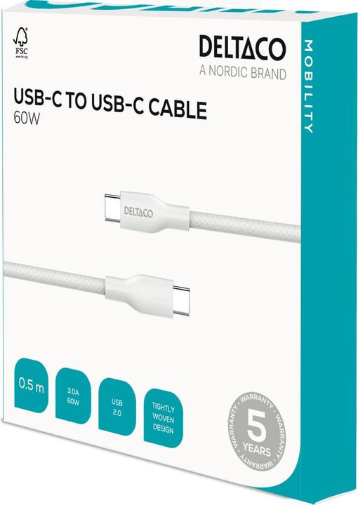Actual product image Deltaco IPLH-1005 (0.50 m, USB 2.0, 60 W)