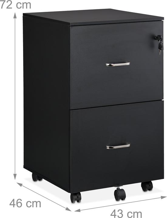 Produktbild Relaxdays Rollcontainer mit Hängeregister