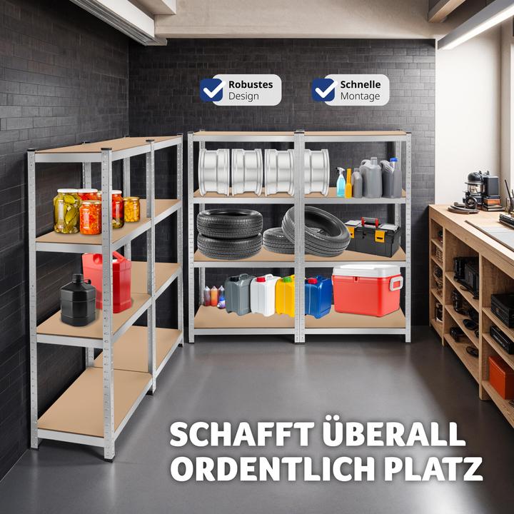 Actual product image tectake Heavy duty shelving