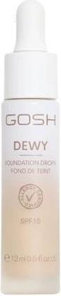 Actual product image Gosh Copenhagen Dewy Foundation Drops 004 Fair - 15ml (004 Fair)