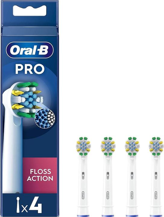 Image du produit Oral-B Tête Pro Floss Action avec poils interdentaires pour l'élimination de la plaque dentaire (4x)