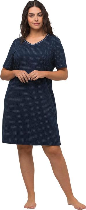 Produktbild Ulla Popken Bigshirts, 2er-Pack, Rundhals/V-Ausschnitt, Halbarm (46, 48)