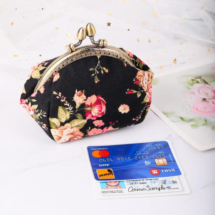 Produktbild Only-Bags.Store Floral Münzgeldbörse Münzgeldbörse Retro Tasche
