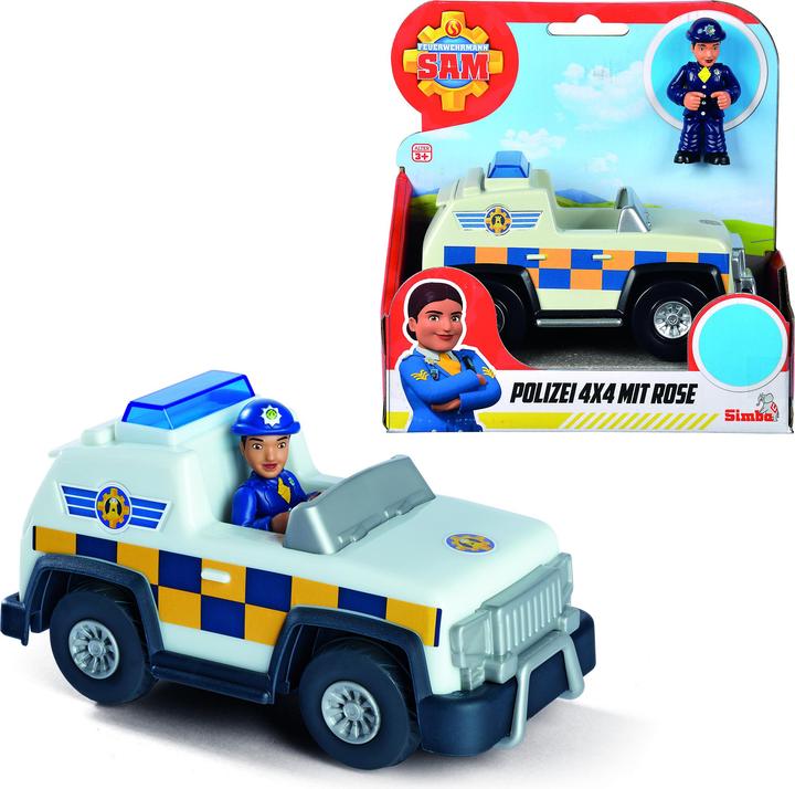 Immagine prodotto Simba Pompiere Sam Polizia Jeep 4x4 mini
