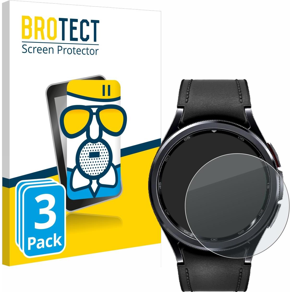 BROTECT AirGlass Panzerglasfolie Matt, Smartwatch Schutzfolie, Grau