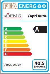Energie-Label Koenig Capri (NESPRESSO Original)