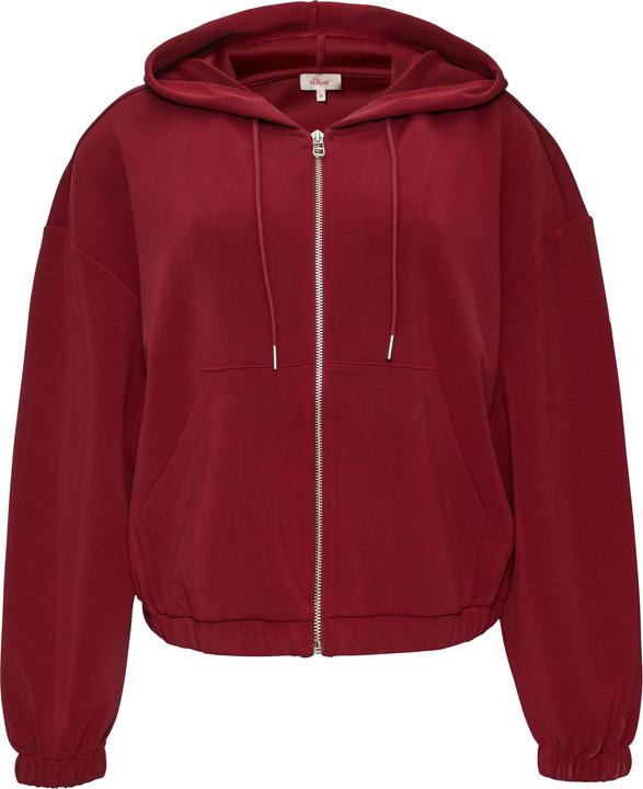 Produktbild s.Oliver Sweatshirt Jacke Sweatshirt-Jacke aus Scuba im Relaxed Fit (36)