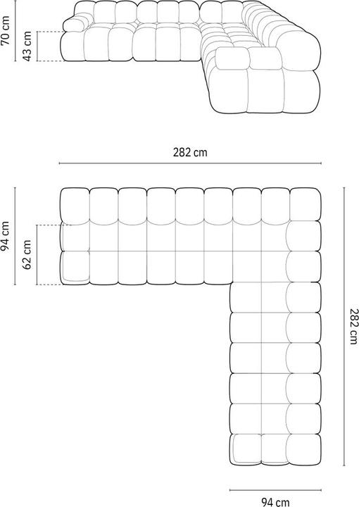 Nutritional values and ingredients Micadoni Bellis (Corner sofa)