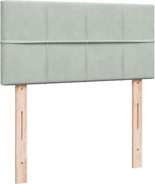 Produktbild vidaXL Bo x springbett mit Matratze 140 x 200 cm Samt (140 x 200 cm)