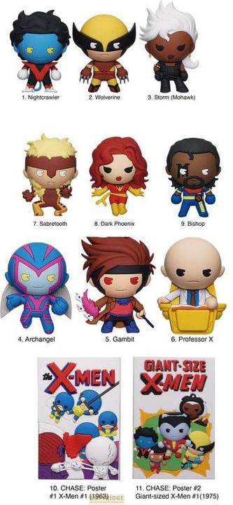 Immagine prodotto Monogram Int. Etichette per borse Marvel in PVC X-men Classic Serie 2 Display (24)