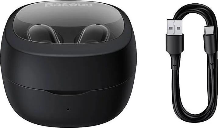 Productafbeelding Baseus Draadloze hoofdtelefoon Bowie WM02 TWS, Bluetooth 5.0 (zwart) OS (5 h, Draadloze)