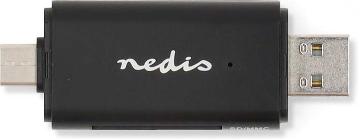Produktbild Nedis Kartenleser | microSD (TF) / microSDHC (TF) / microSDXC (TF) / SD / SDHC / SDXC | USB 3.2 Gen1 (USB-C 3.2 Gen 1)