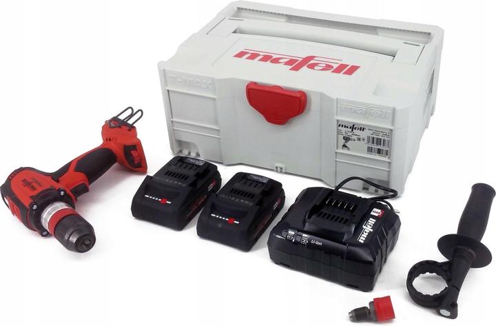 Produktbild Mafell Akku-Bohrschrauber A 18 + je 1x Akku 18 V / 4,0 Ah + 5,5 Ah