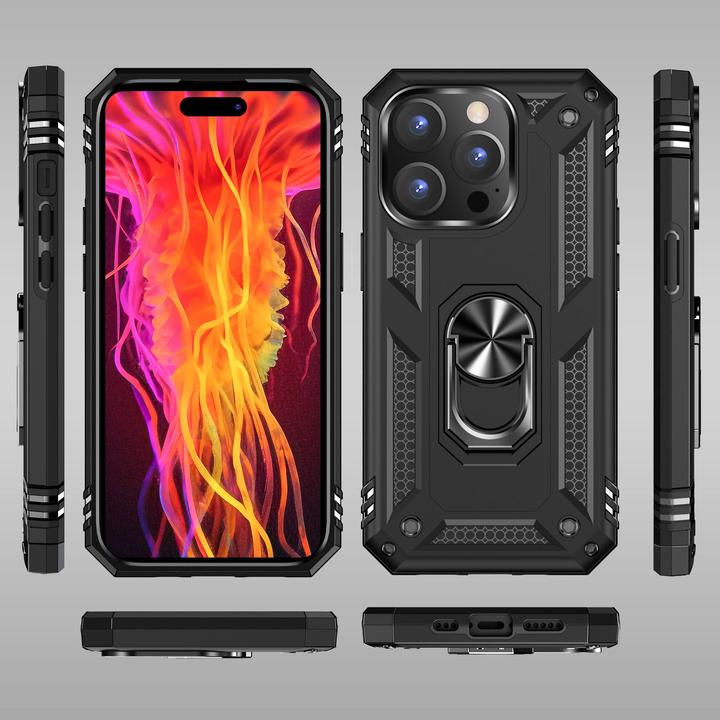 Image du produit Nalia Étui antichoc Military-Style Ring (Apple iPhone 15 Pro)