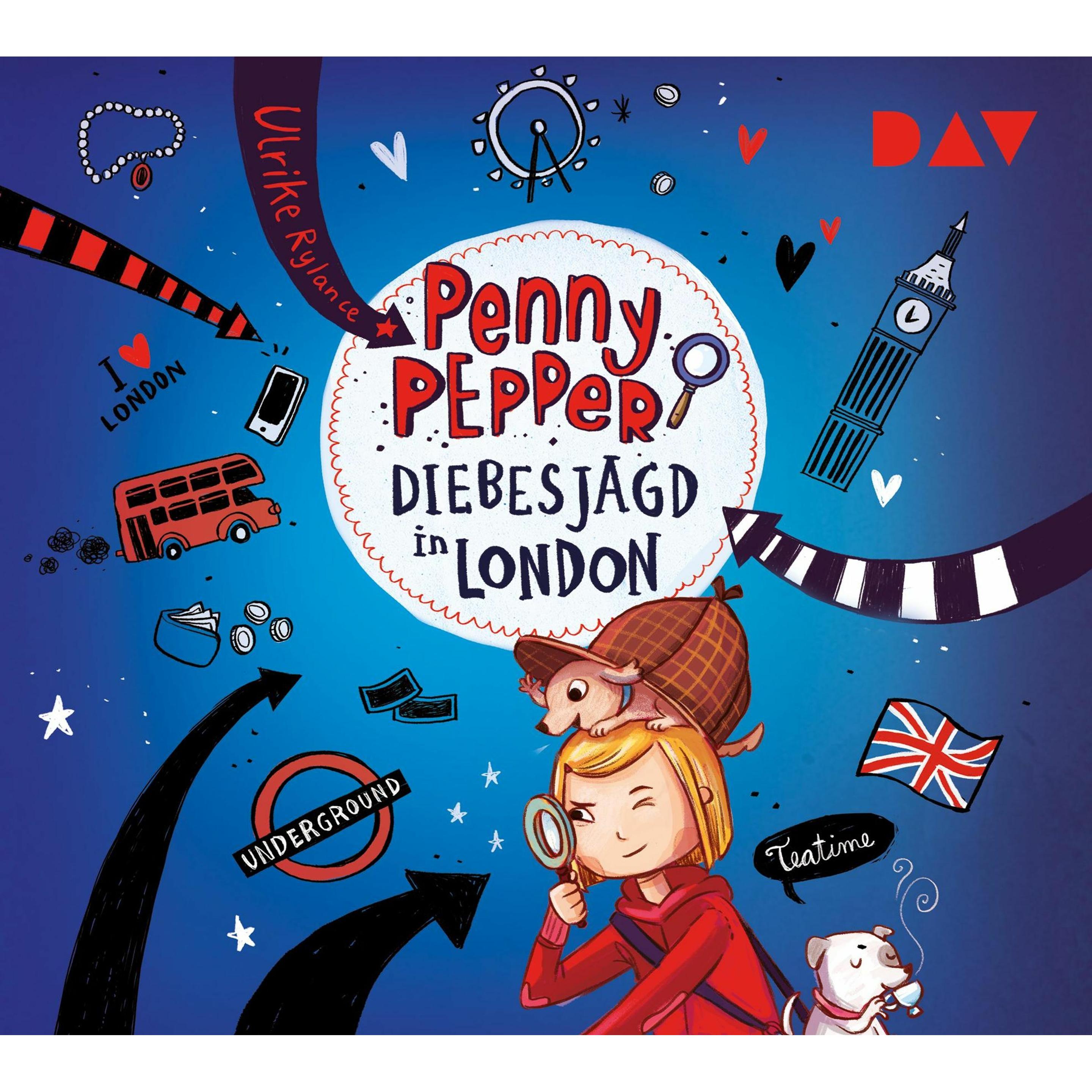 Penny Pepper – Teil 7: Diebesjagd in London, Hörbücher von Luisa Wietzorek, Lisa Hänsch, Ulrike Rylance