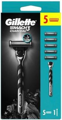 Actual product image Gillette Mach3 Charcoal Men's Razor with 3 Blades (1 x)