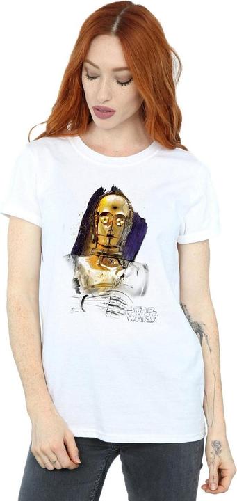 Image du produit Star Wars - T-shirt THE LAST JEDI C-3PO BRUSHED - Femme (S)