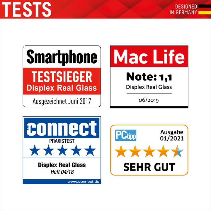 Image du produit Displex Real Glass, 2D Panzerglas + Handyhülle (1 pièce(s), Apple iPhone 11)