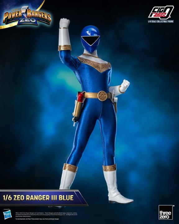 Produktbild ThreeZero Power Rangers Zeo figurine FigZero 1/6 Ranger III Blue 30 cm
