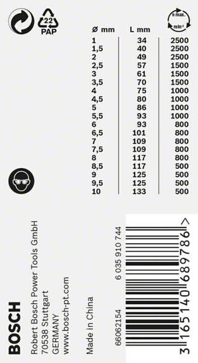Produktbild Bosch Professional Zubehör PRO Stainless Steel HSS-Co Spiralbohrer-Set, 19-tlg. (1 mm, 1.5 mm, 10 mm, 2 mm, 2.5 mm, 3 mm, 3.5 mm, 4 mm, 4.5 mm, 5 mm, 5.5 mm, 6 mm, 6.5 mm, 7 mm, 7.5 mm, 8 mm, 8.5 mm, 9 mm, 9.5 mm)