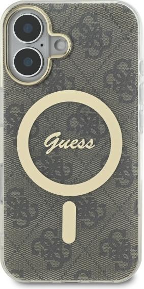 Actual product image Guess GUHMP16SH4STW iPhone 16 6.1" brązowy/brown hardcase IML 4G MagSafe (Apple iPhone 16)
