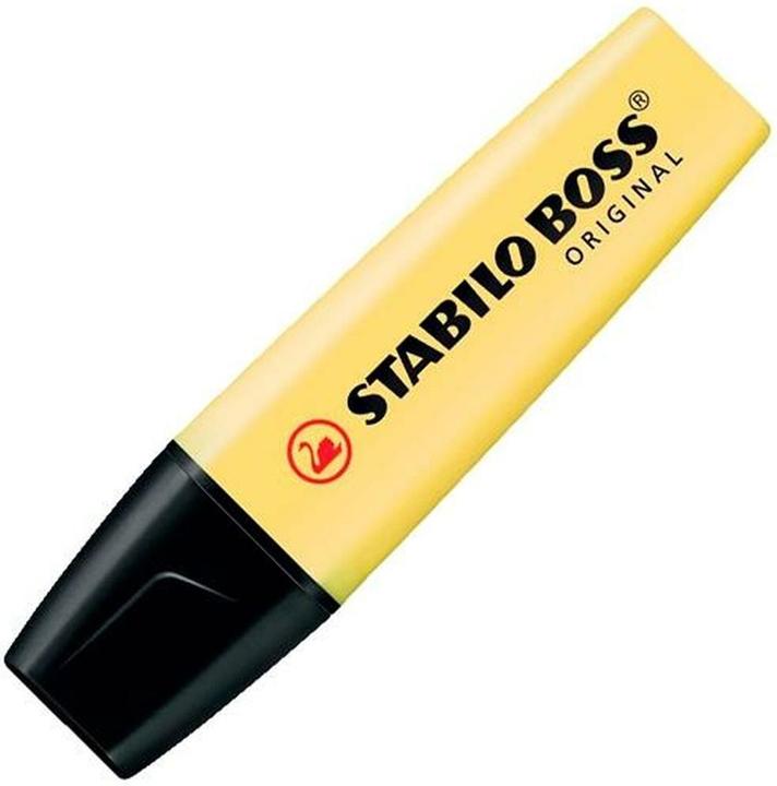 Produktbild STABILO Textmarker - BOSS ORIGINAL Pastel - 10er Pack - pudriges Gelb (Pudriges Gelb, 7 mm, 10 x)