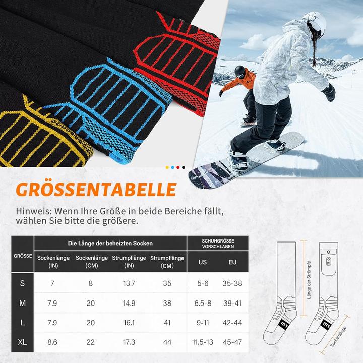 Actual product image Dr. Warm Heated Socks with Wireless Remote Control