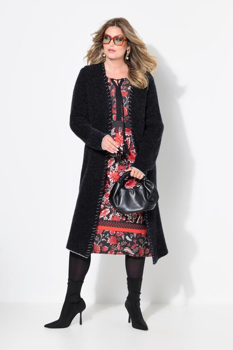 Produktbild Miamoda Strickjacke, extra lang, Ausschnitt mit Zierstich (42, 44)