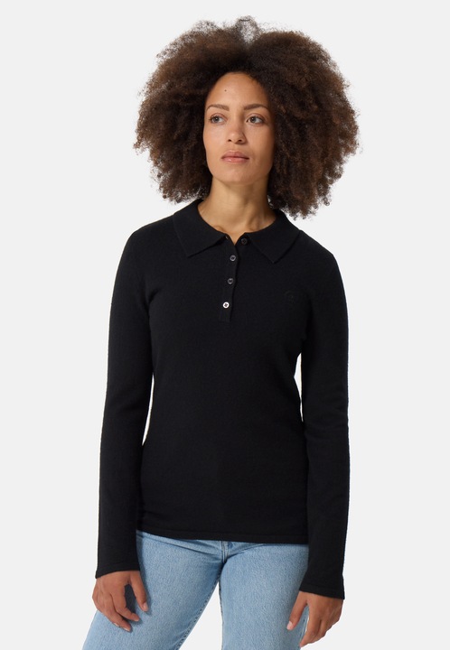 Produktbild Cash-Mere Kaschmir Poloshirt Langarm (M)