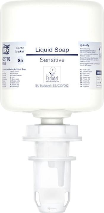 Immagine prodotto Tork Mini Vloeibare Handzeep voor de gevoelige huid S5 Allergievriendelijk 8 x 525 ml 425702 (Sapone liquido, 525 ml)