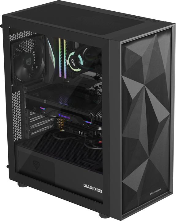Produktbild Genesis Obudowa Diaxid 605F czarna (NPC-2046) (ATX, mATX, Mini-ITX)