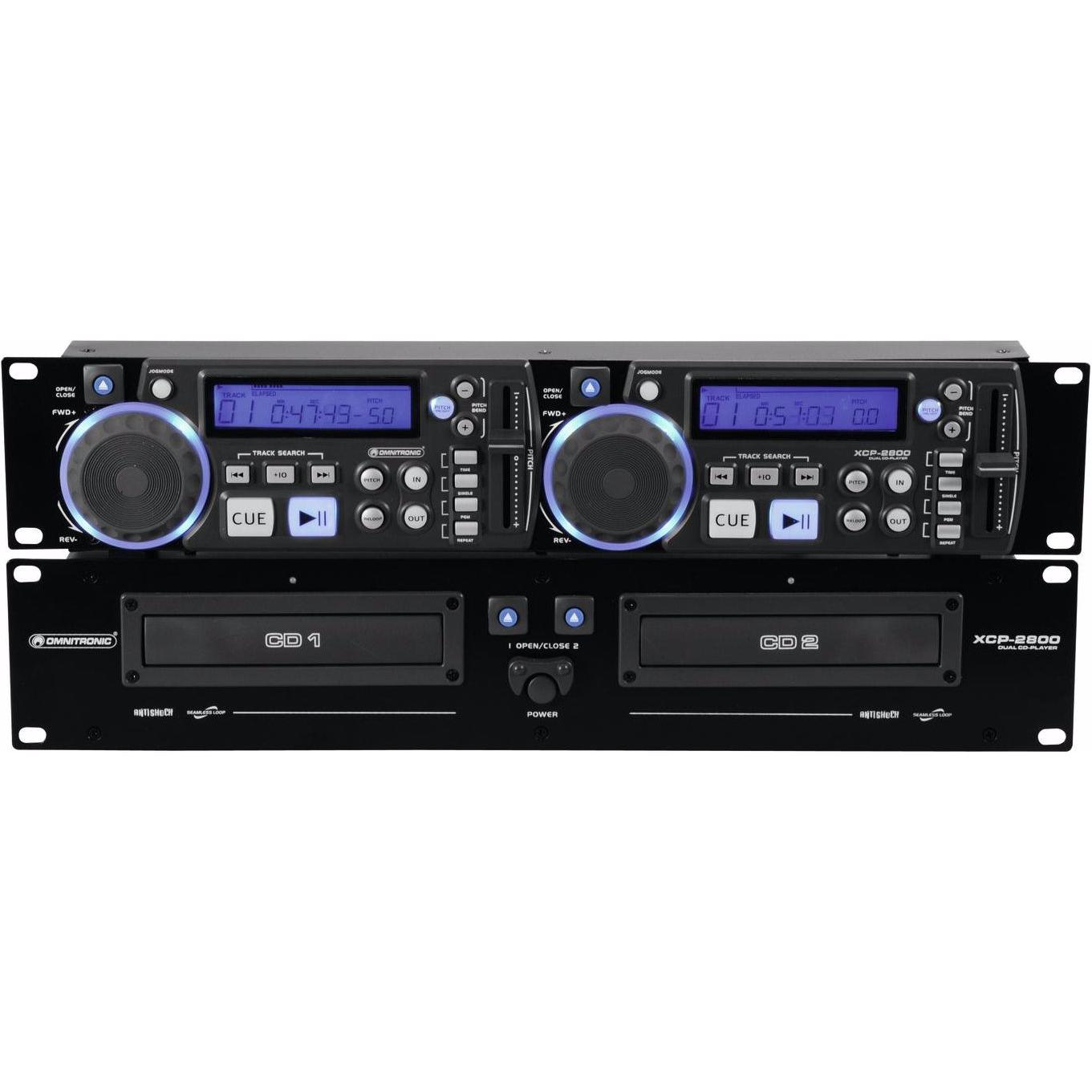 Omnitronic XCP-2800, DJ Wiedergabegerät, Schwarz