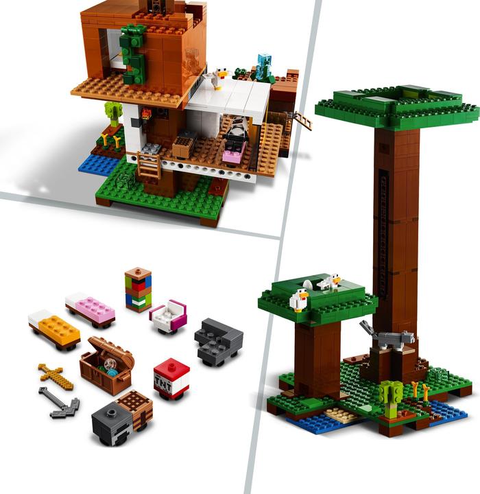 Immagine prodotto LEGO Minecraft 21174 La casa sull'albero moderna (21174, LEGO Minecraft)