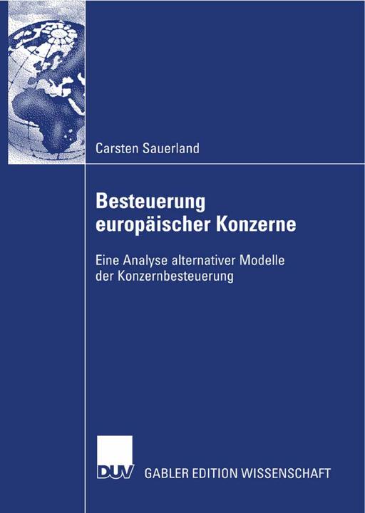 Produktbild Besteuerung europäischer Konzerne (Deutsch, Carsten Sauerland, 2007)