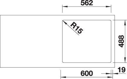 Produktbild Blanco Etagon 6 (Einbauspüle, 58.40 cm, 51 cm)