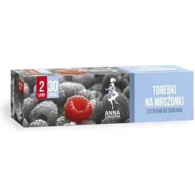 Anna Zaradna Cling Film Bag, Cling Film, Packaging Film, Freezer, 30 Pieces, 2 L, Imballaggi per alimenti