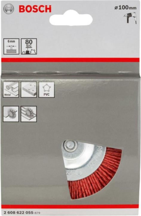 Produktbild Bosch Professional Zubehör PRO Multi Material clean Scheibenbürste, gerader Schaft, 100 x 1 mm (80)