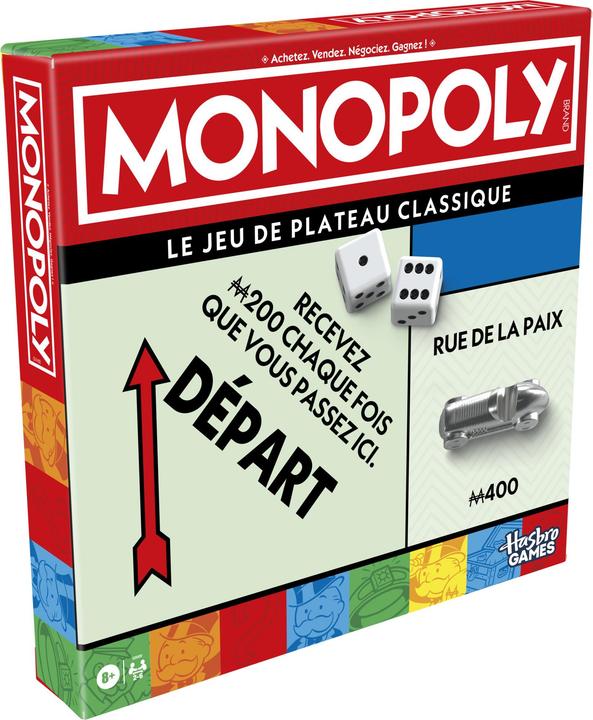 Image du produit Hasbro Monopoly Classique (Français, 2 - 6 Joueur)