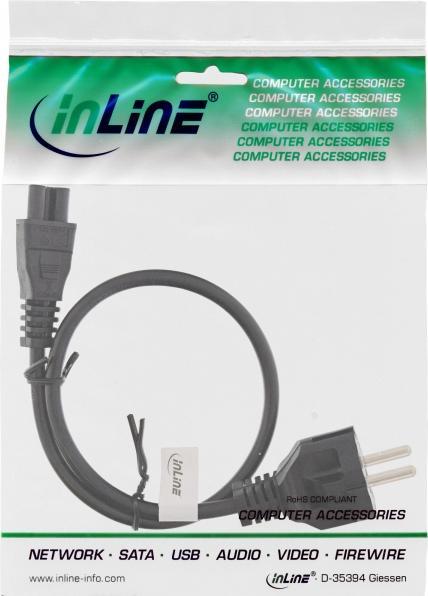 Produktbild InLine Stromkabel IEC 320 EN 60320 C5 (W) (0.50 m)