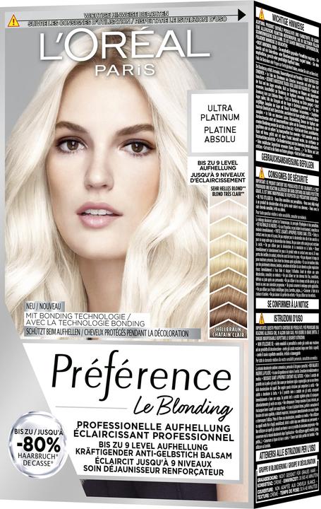 Image du produit L'Oréal Paris Preference Le Blonding (Platine absolue, 9L Ultra Platinum)