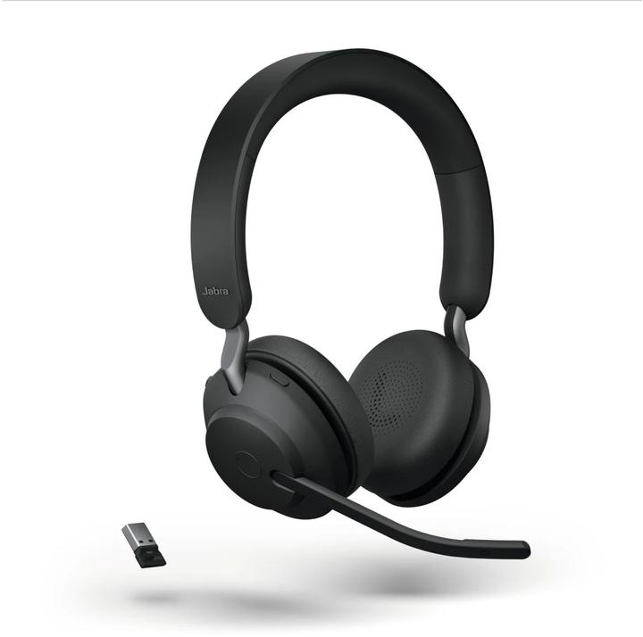 Actual product image Jabra Headset Evolve2 65 Duo UC Black, USB-A, charging cradle (Wireless, USB-A)