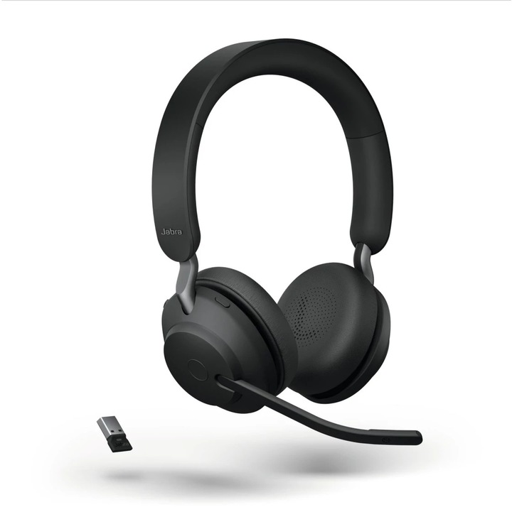 Actual product image Jabra Headset Evolve2 65 Duo UC Black, USB-A, charging cradle (Wireless, USB-A)