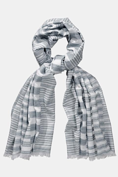 Immagine prodotto Ulla Popken Sciarpa con texture a righe ed effetto metallico