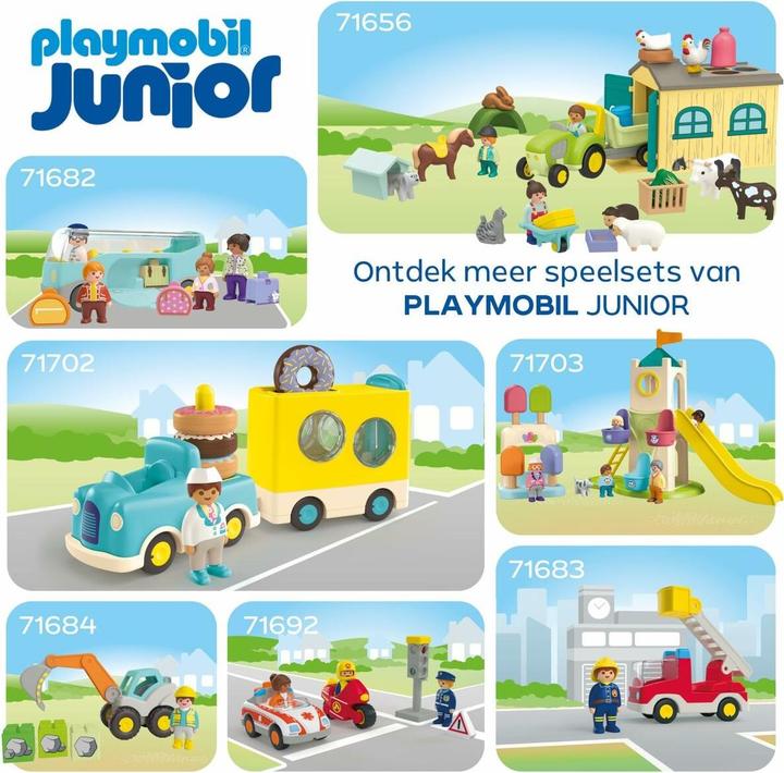 Actual product image Playmobil JUNIOR: Fun rubbish collection vehicle (71774)