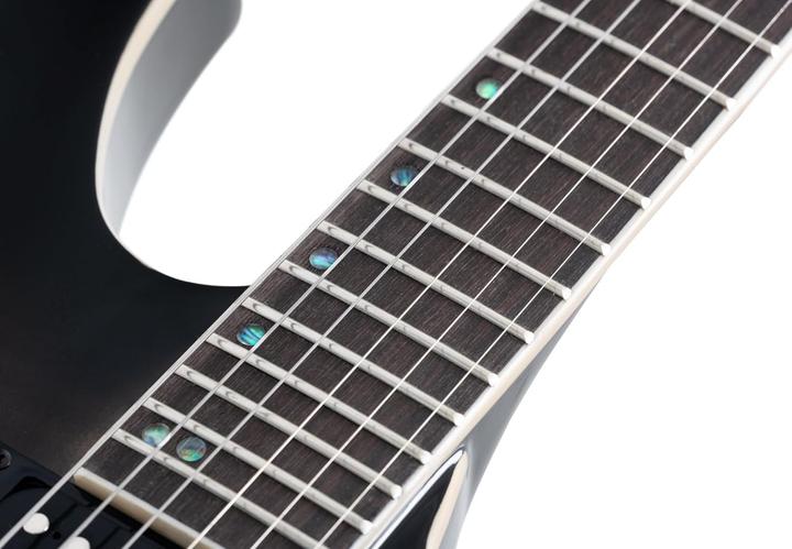 Actual product image Rocktile Transparent black with tremolo, cable and hexagon socket (Electric guitar, Linden, Maple)