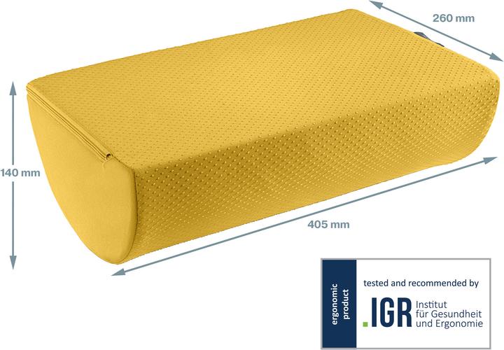 Image du produit Leitz Repose-pieds en jaune (26 x 14 x 40.5 cm)