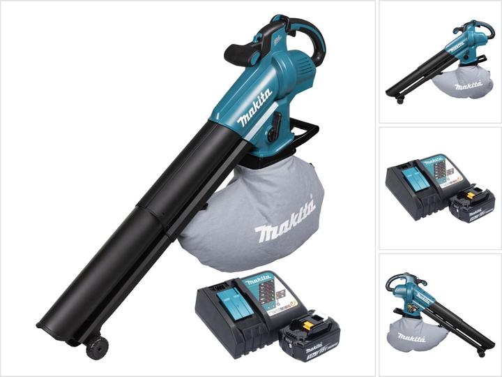 Actual product image Makita DUB 187 RF Battery Leaf Blower and Vacuum Cleaner 18 V Brushless + 1x Battery 3,0 Ah + Charger (Rechargeable battery operated, Leaf vacuums)