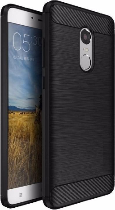 Produktbild Screenguard Xiaomi Redmi Note 4 Hülle Carbon Brushed Soft TPU (Xiaomi Redmi Note 4)