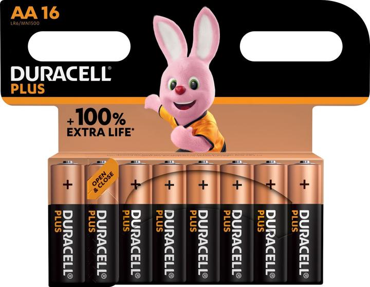 Produktbild Duracell Plus-AA(MN1500/LR6) BOOST CP16 (16 Stk., AA / LR6 / LR06 / Mignon / R6 / R14505)