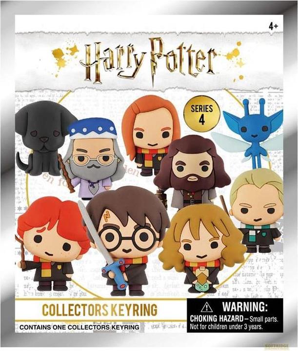 Actual product image Monogram Int. Harry Potter 3D PVC bag tags Series 4 Display (24)